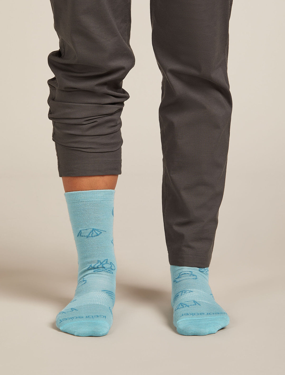 Women's Women Lifestyle Crew Socks Camp Essentials Hydro/Topaz - 3