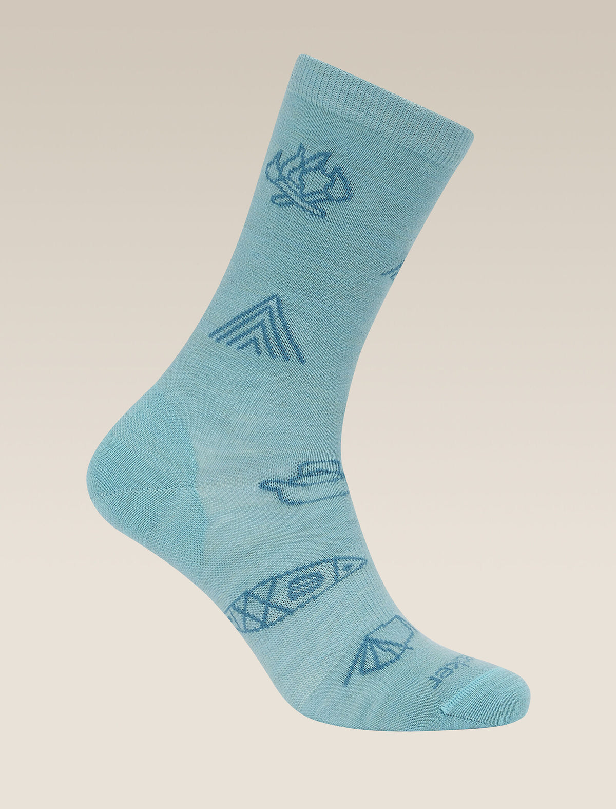 Women's Women Lifestyle Crew Socks Camp Essentials Hydro/Topaz - 4