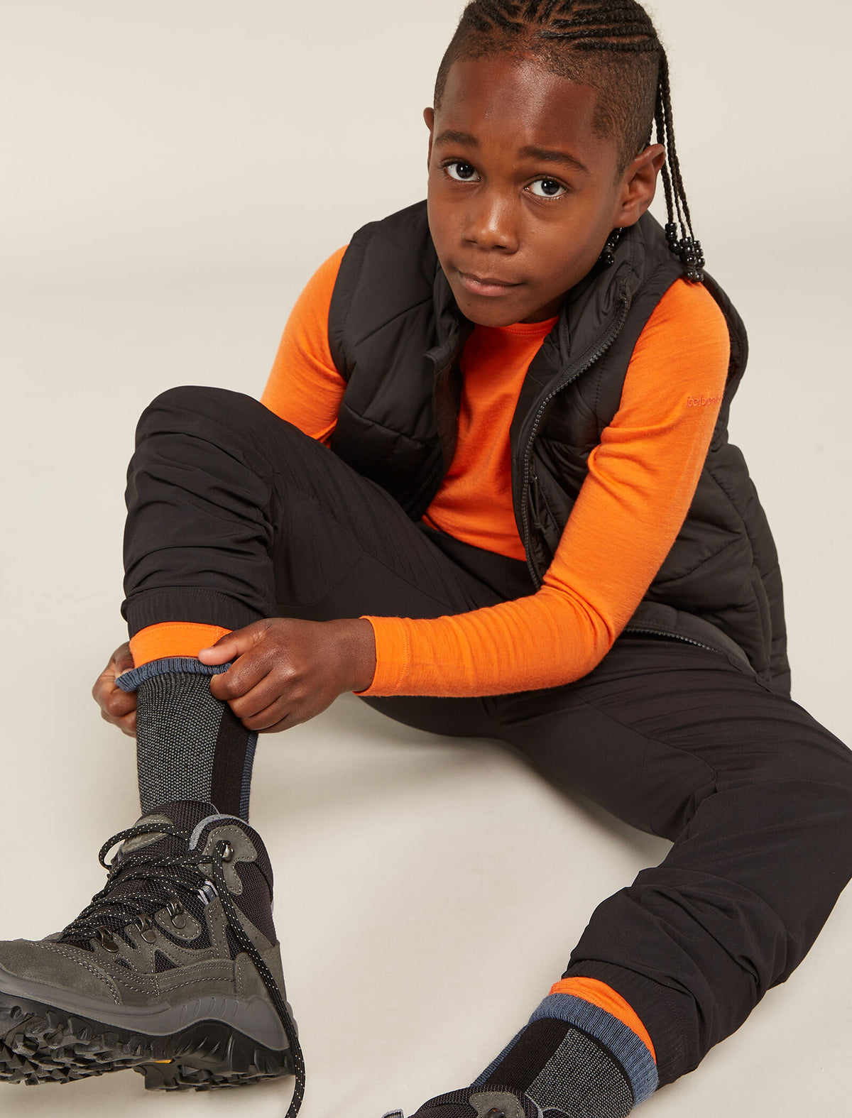 Kids’ Kids Ski+ Medium Over the Calf Socks Black/Dawn - 3