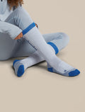 Ski+ OTC Socks Zinc Blue/Lazurite/Snow - 6