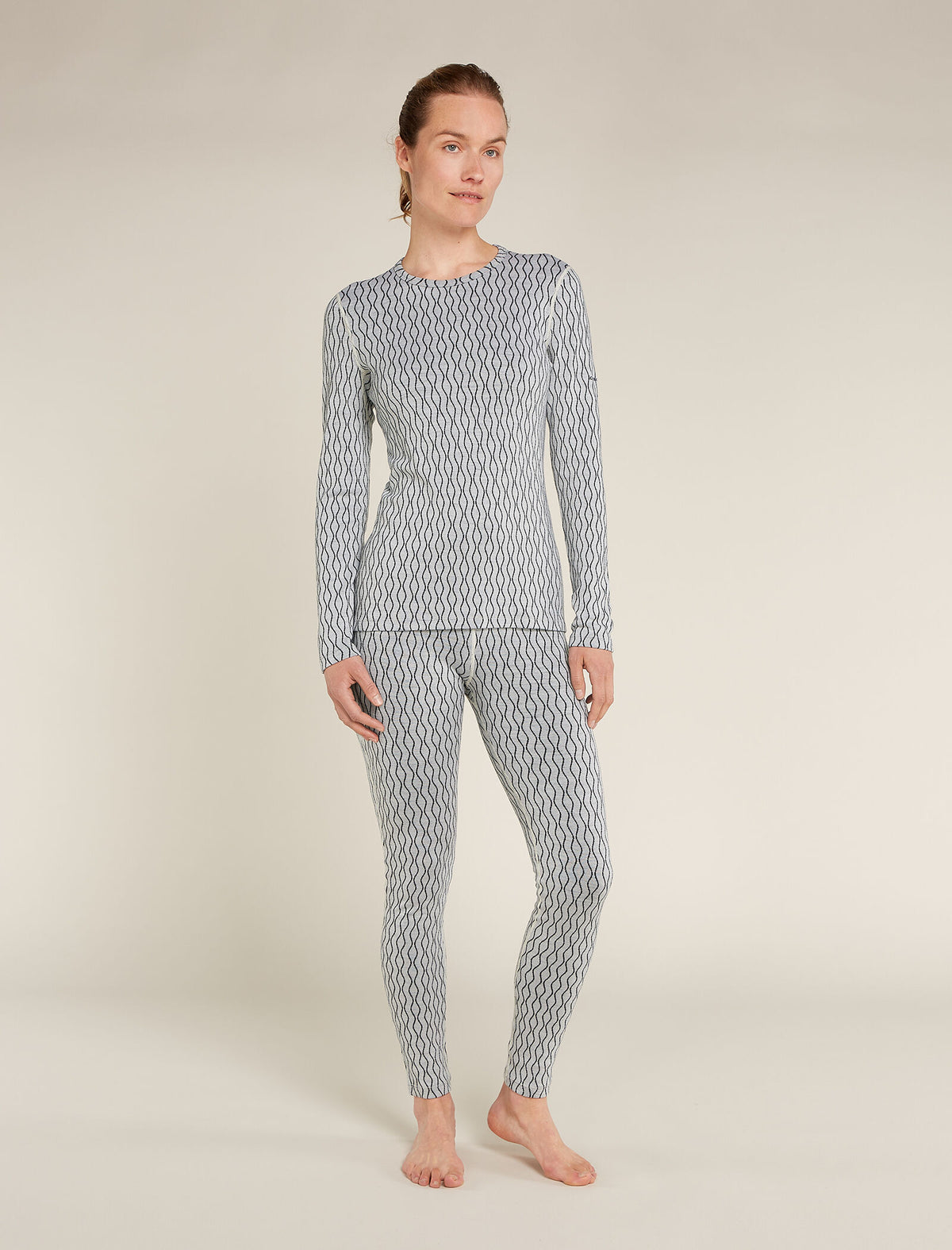 Women's Merino 260 Vertex Thermal Leggings On-Piste Snow/Black - 3