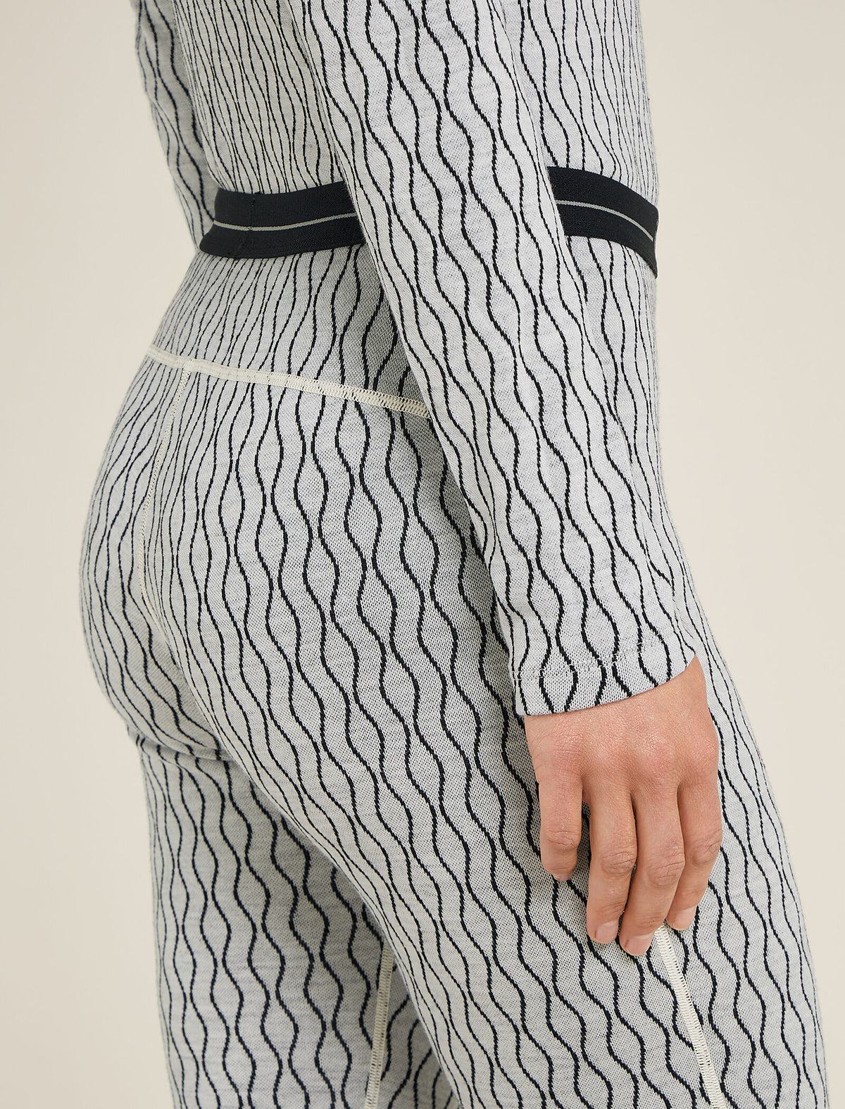 Women's Merino 260 Vertex Thermal Leggings On-Piste Snow/Black - 5