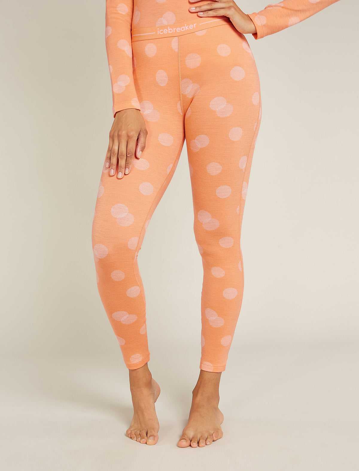 Women's Merino 260 Vertex Thermal Leggings Falling Flakes Feldspar/Snow - 1