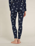 Women's Merino 260 Vertex Thermal Leggings Falling Flakes Midnight Navy/Snow - 2