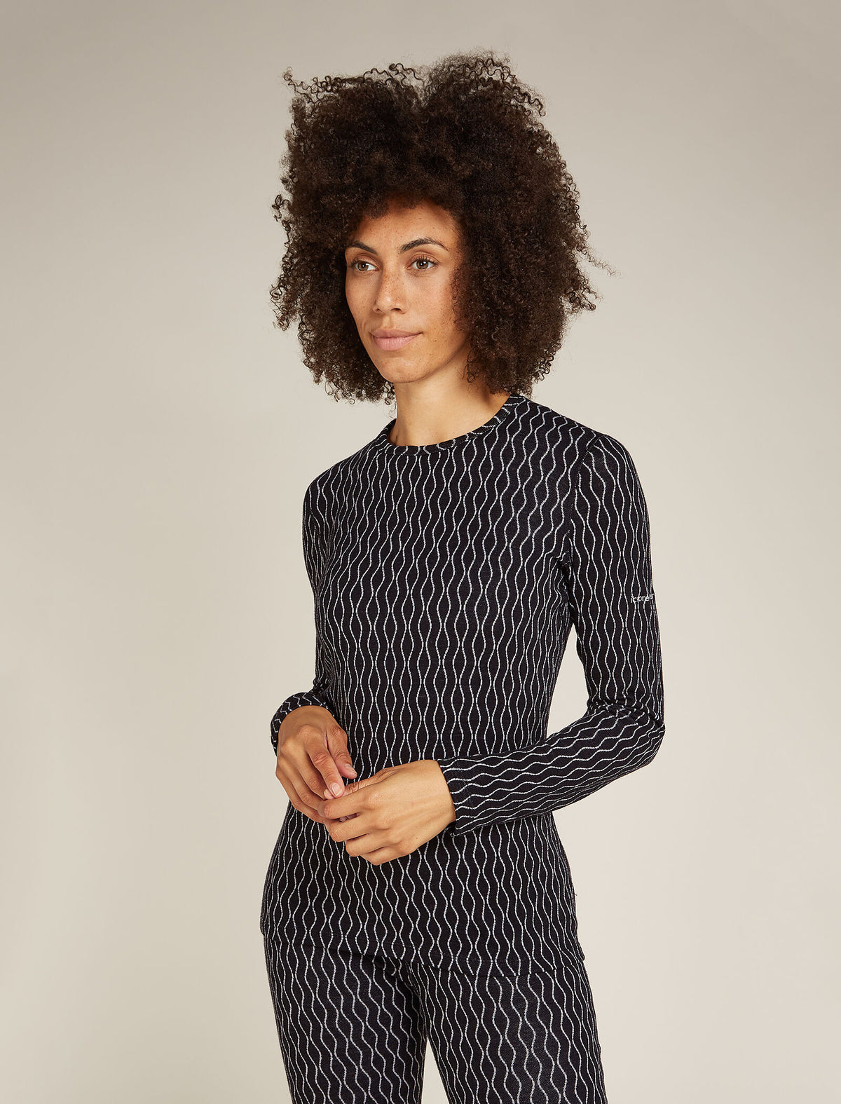 Top termico a girocollo con maniche lunghe in lana merino 260 Vertex On-Piste Donna  - 1