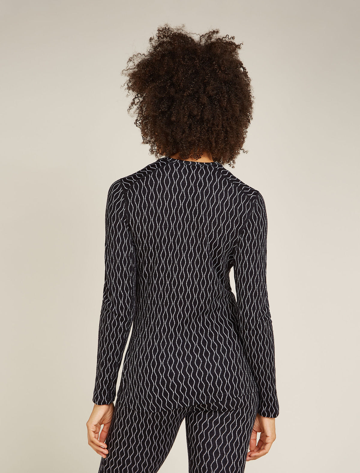 Top termico a girocollo con maniche lunghe in lana merino 260 Vertex On-Piste Donna  - 2