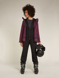 Top termico a girocollo con maniche lunghe in lana merino 260 Vertex On-Piste Donna  - 4