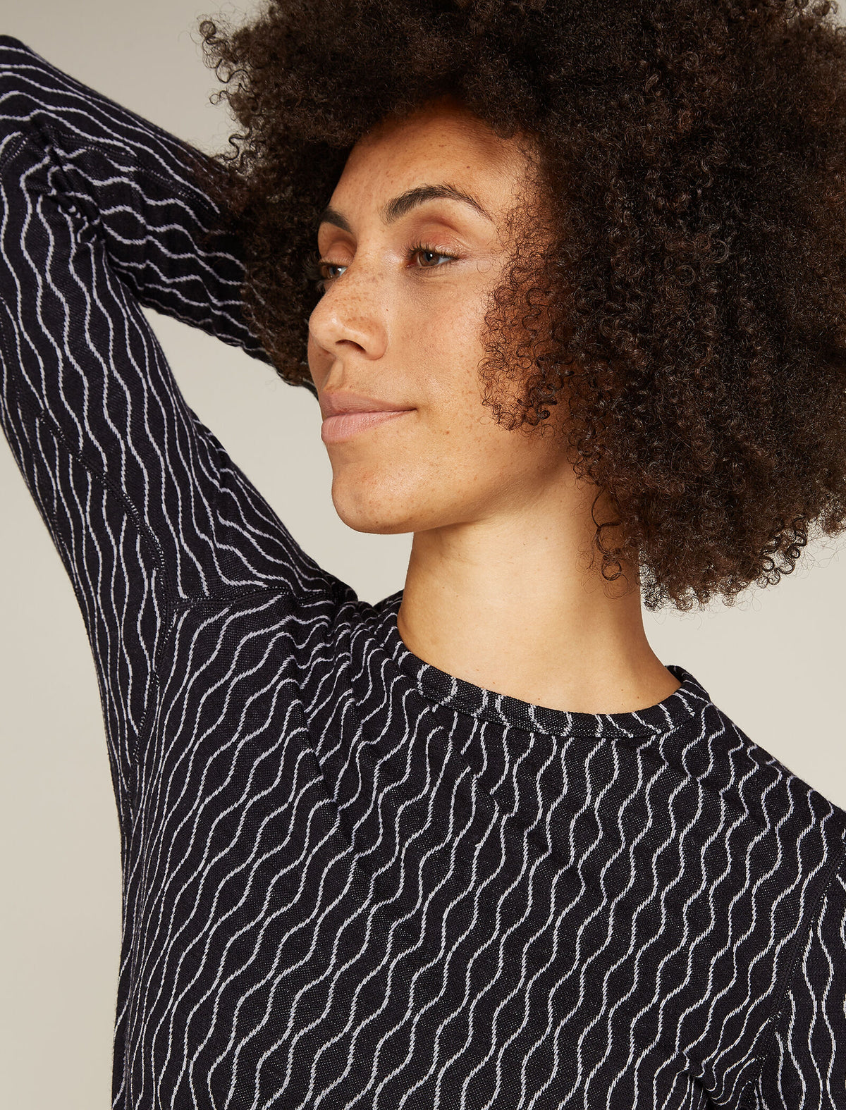 Top termico a girocollo con maniche lunghe in lana merino 260 Vertex On-Piste Donna  - 6