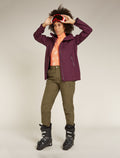 Women's Merino 260 Vertex Long Sleeve Half Zip Thermal Top Falling Flakes Feldspar/Snow - 4