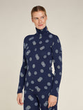 Merino 260 Vertex Half-Zip-Thermo-Langarmshirt Falling Flakes Damen  - 1