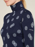 Merino 260 Vertex Half-Zip-Thermo-Langarmshirt Falling Flakes Damen  - 5