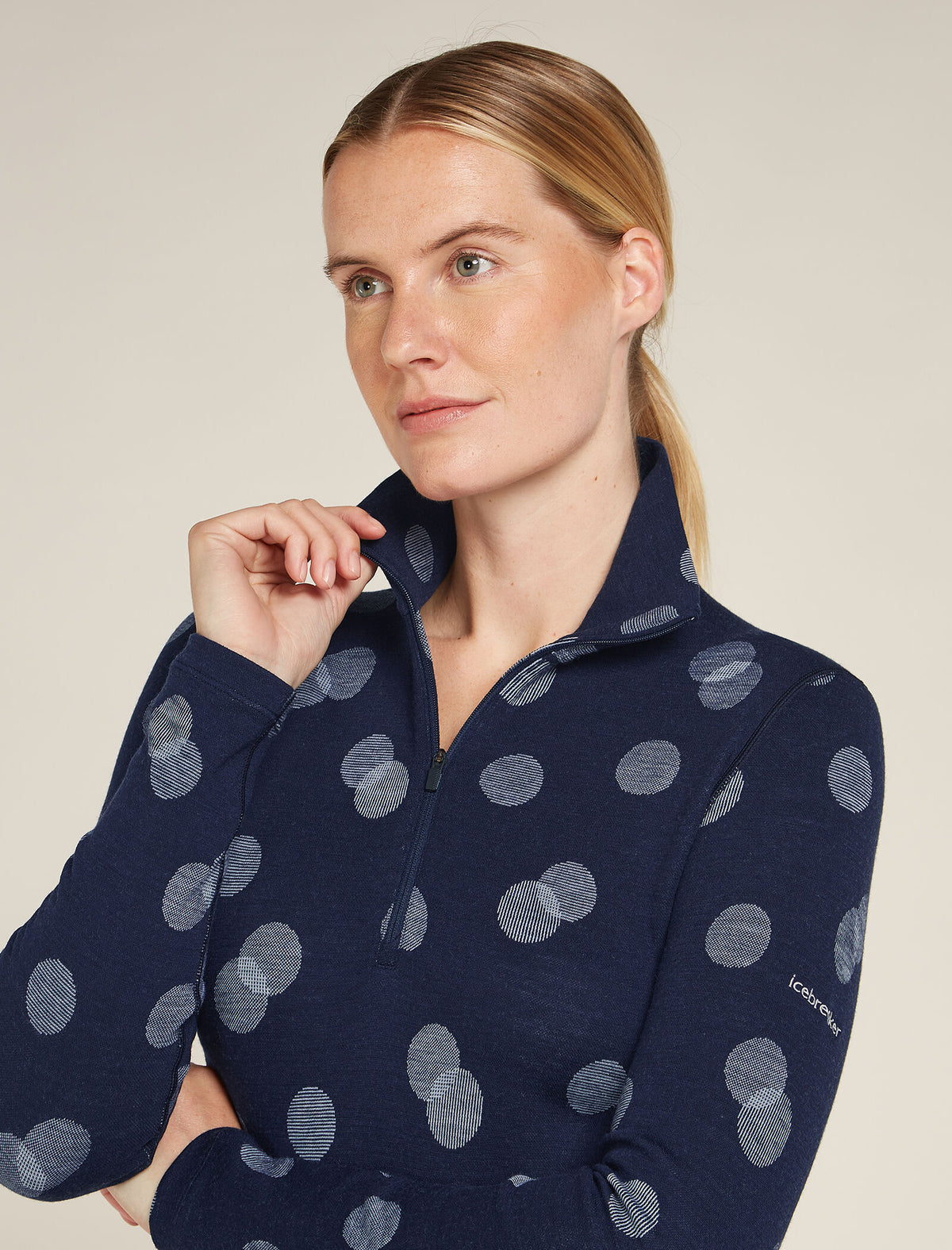 Merino 260 Vertex Half-Zip-Thermo-Langarmshirt Falling Flakes Damen  - 6