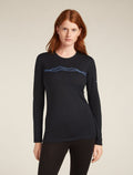 Maglia termica girocollo a maniche lunghe in lana merino 200 Oasis Mountain Pulse Donna  - 1