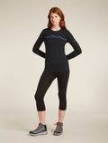 Maglia termica girocollo a maniche lunghe in lana merino 200 Oasis Mountain Pulse Donna  - 3
