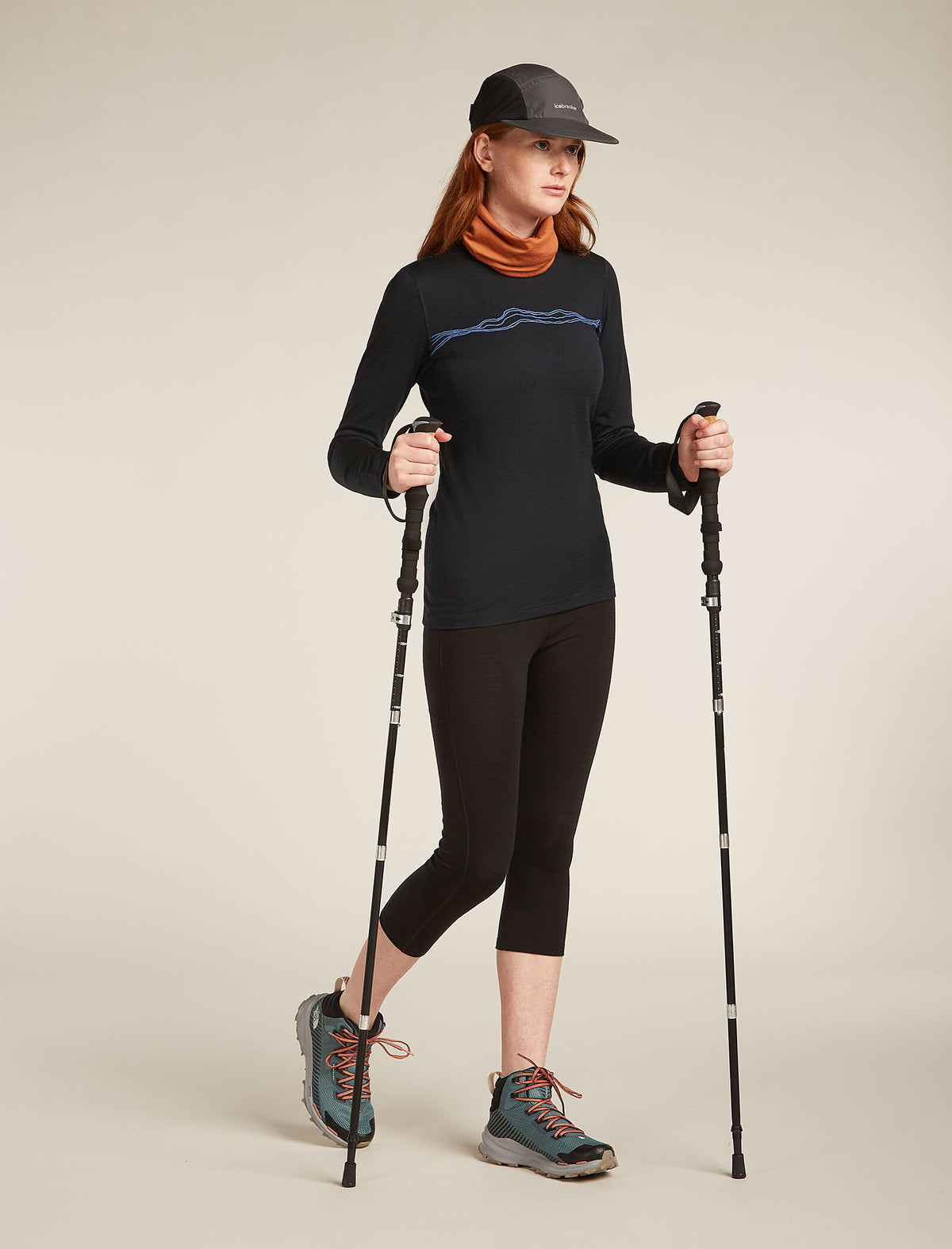Maglia termica girocollo a maniche lunghe in lana merino 200 Oasis Mountain Pulse Donna  - 4