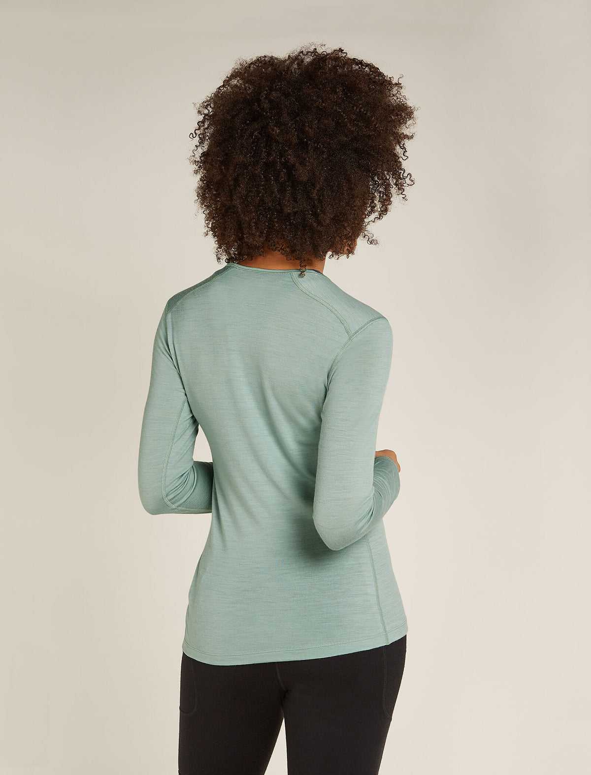Maglia termica girocollo a maniche lunghe in lana merino 200 Oasis Mountain Pulse Donna  - 2