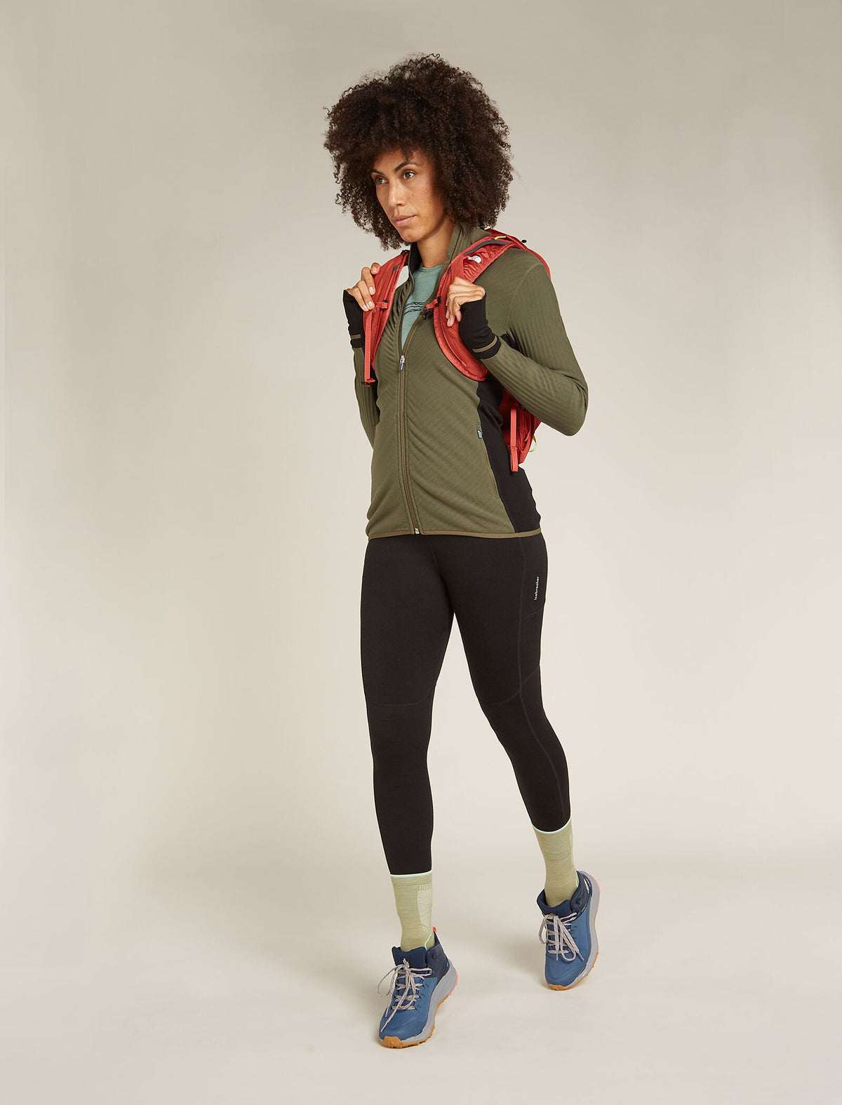 Maglia termica girocollo a maniche lunghe in lana merino 200 Oasis Mountain Pulse Donna  - 4