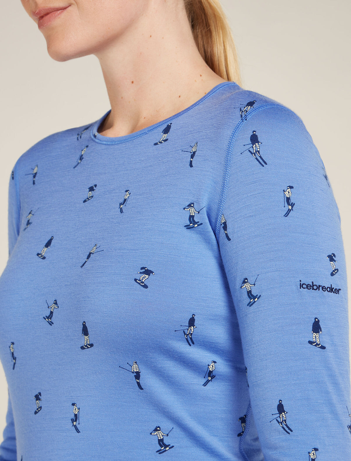 Ras du cou isotherme à manches longues 200 Oasis en mérinos, Snow Day Women's  - 5