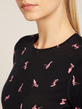 Women's 200 Oasis Thermal Top Snow Day Black/Acid Pink - 5