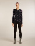 Women's 200 Oasis Thermal Top Snow Day Black/Acid Pink - 6