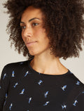 Women's Merino 200 Oasis Long Sleeve Crew Thermal Top Snow Day Black - 6