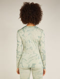 Women's Merino 200 Oasis Long Sleeve Crew Thermal Top Cloud Dye Ashen - 2