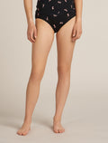 Women's 150 Siren Hipkini Snow Day Black/Acid Pink - 1