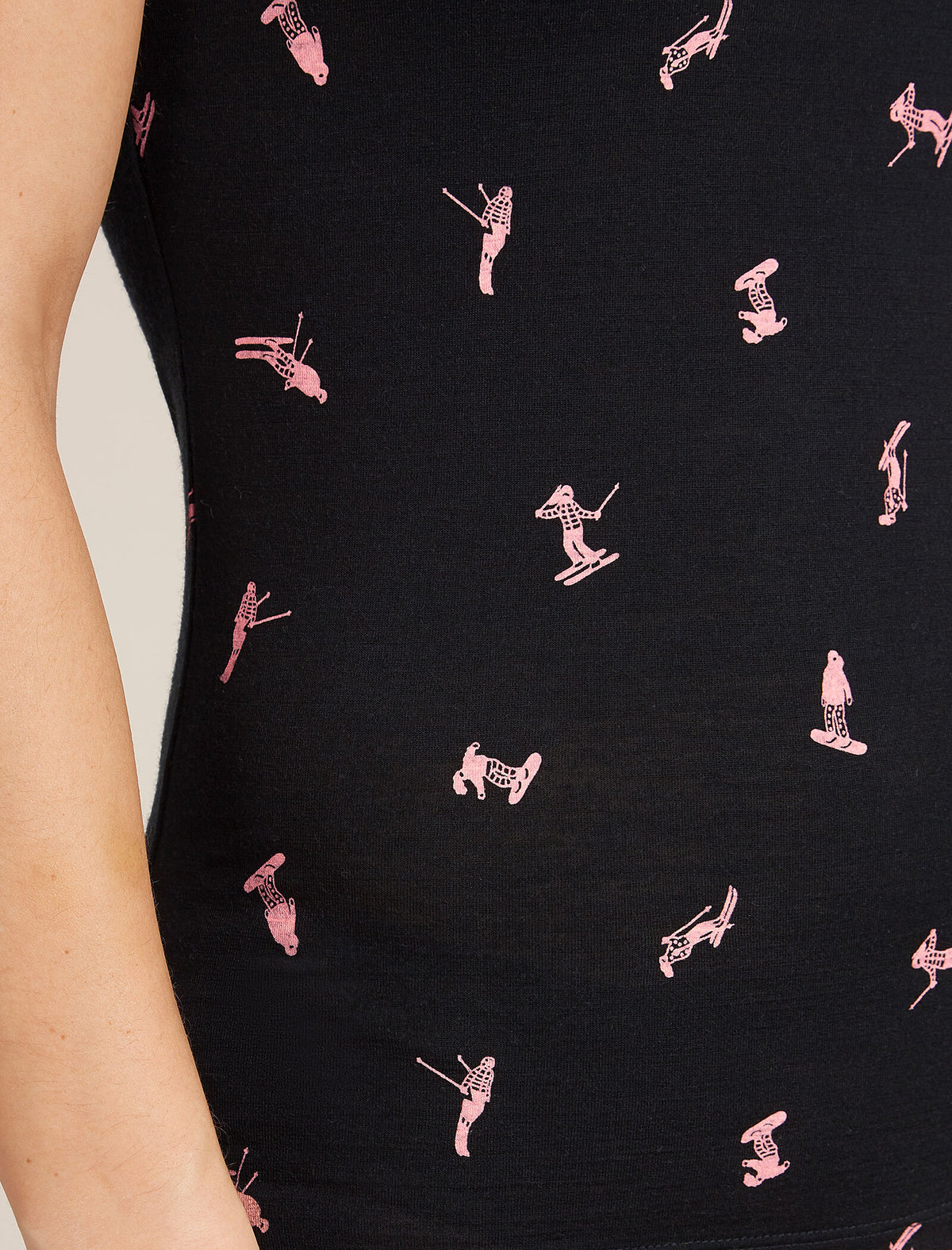 Women's 150 Siren Tank Snow Day Black/Acid Pink - 4
