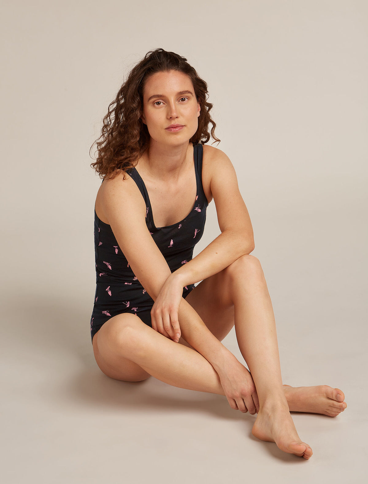 Women's 150 Siren Tank Snow Day Black/Acid Pink - 5