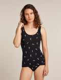 Women's 150 Siren Tank Snow Day Black/Acid Pink - 6