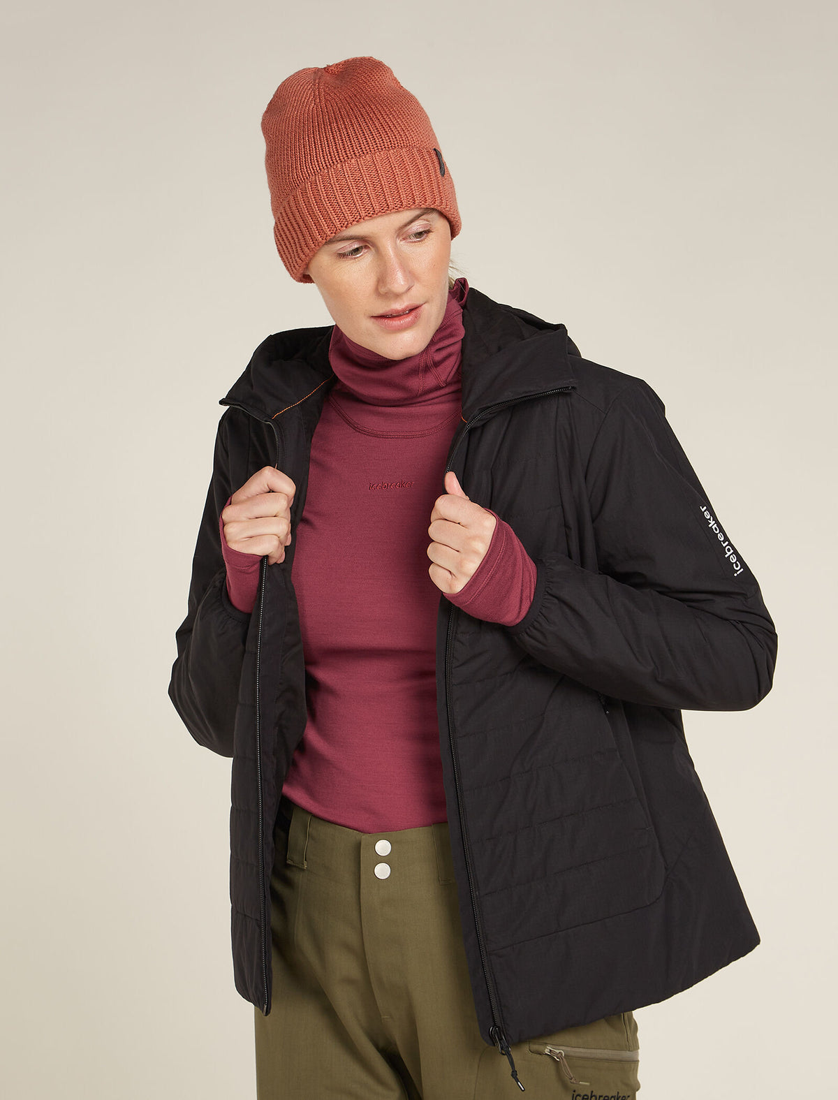 Women's 300 MerinoFine™ Polar Long Sleeve Roll Neck Thermal Top Port - 3