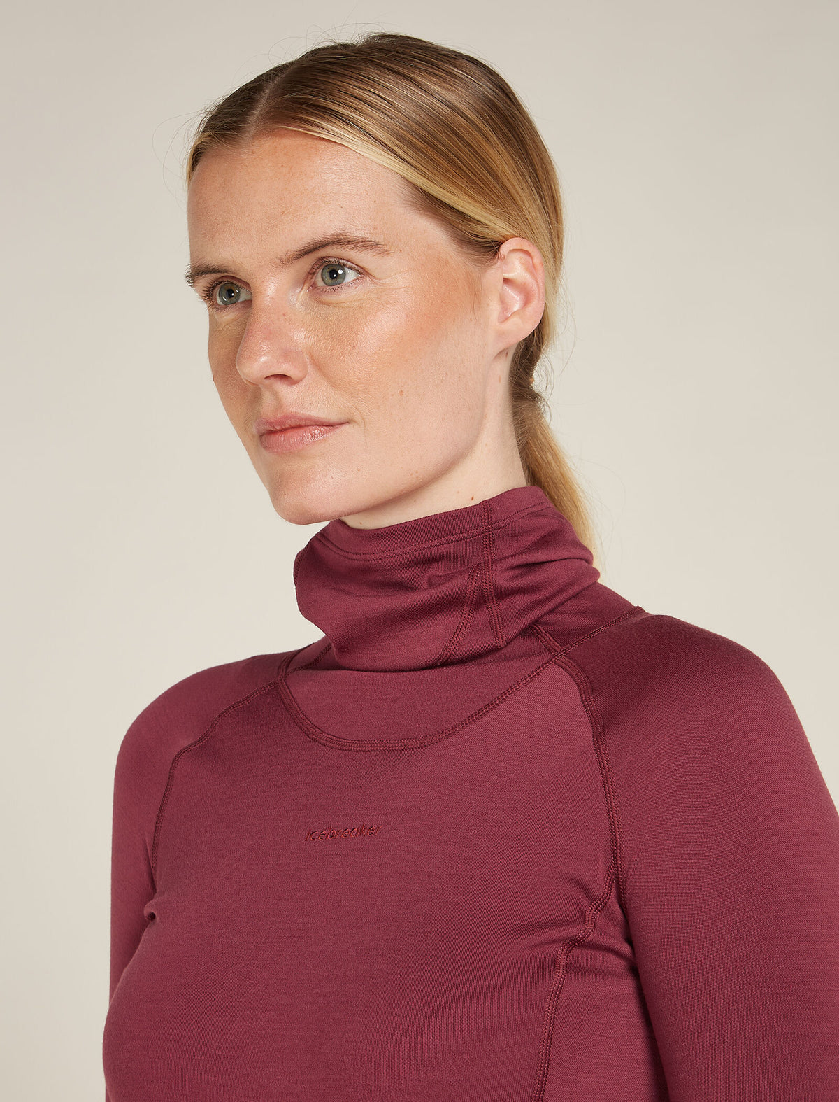 Women's 300 MerinoFine™ Polar Long Sleeve Roll Neck Thermal Top Port - 4