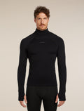 Men's 300 Polar Roll Neck Thermal Top Black - 1
