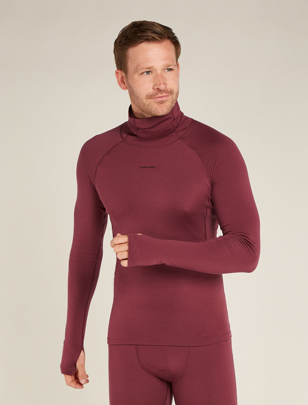 300 MerinoFine™ Polar Rollkragen-Thermo-Langarmshirt Herren  - 1