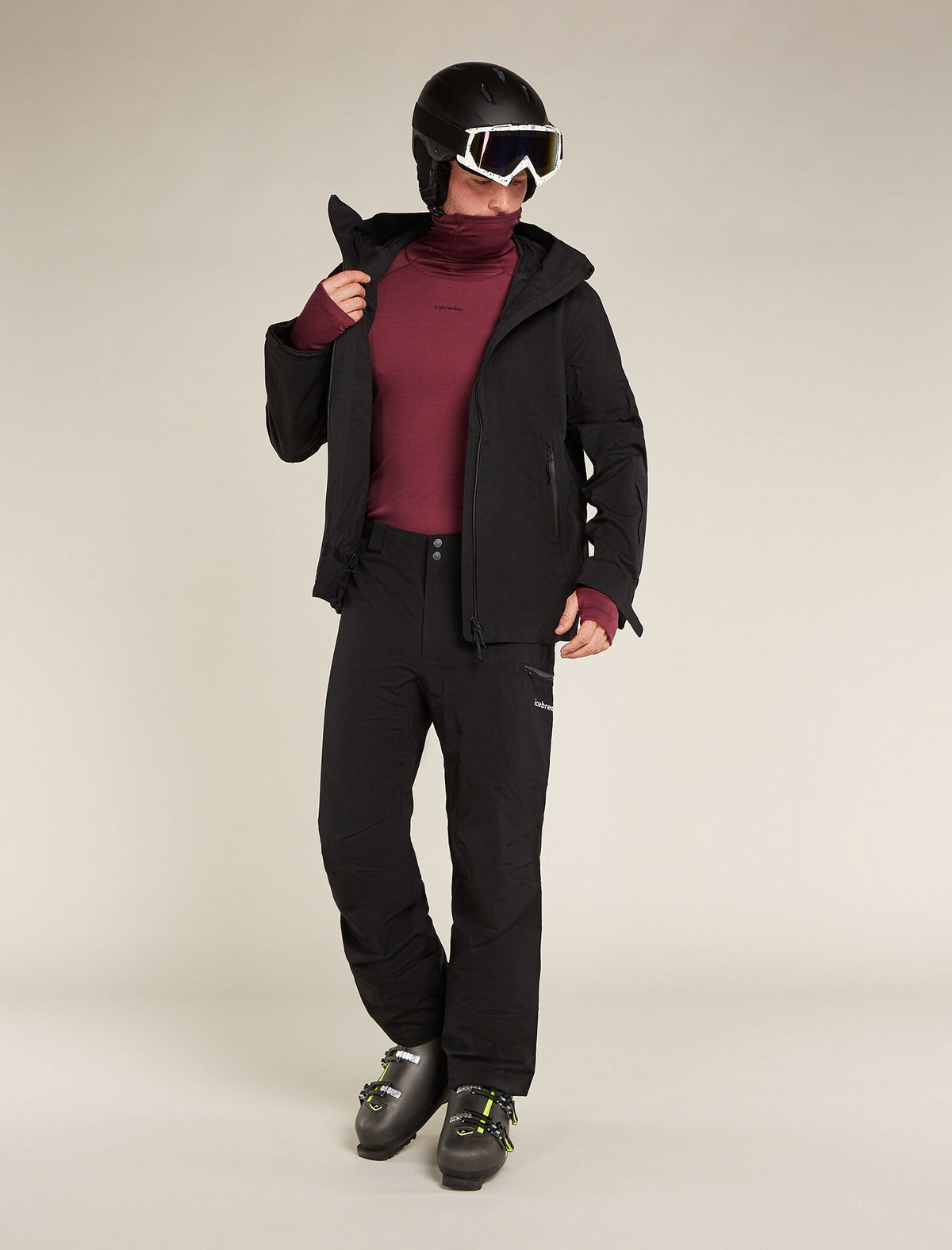 300 MerinoFine™ Polar Rollkragen-Thermo-Langarmshirt Herren  - 4