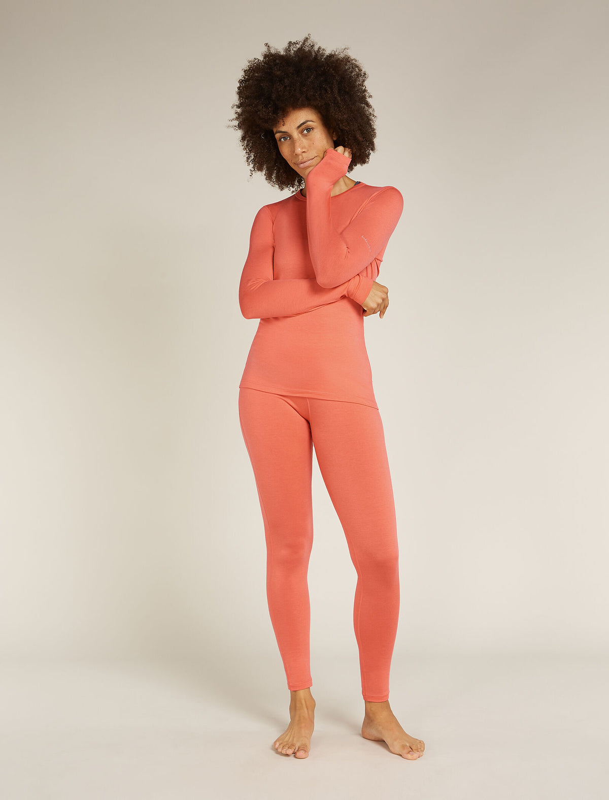 Ras du cou isotherme à manches longues Core Heavyweight en mélange de mérinos Women's  - 4