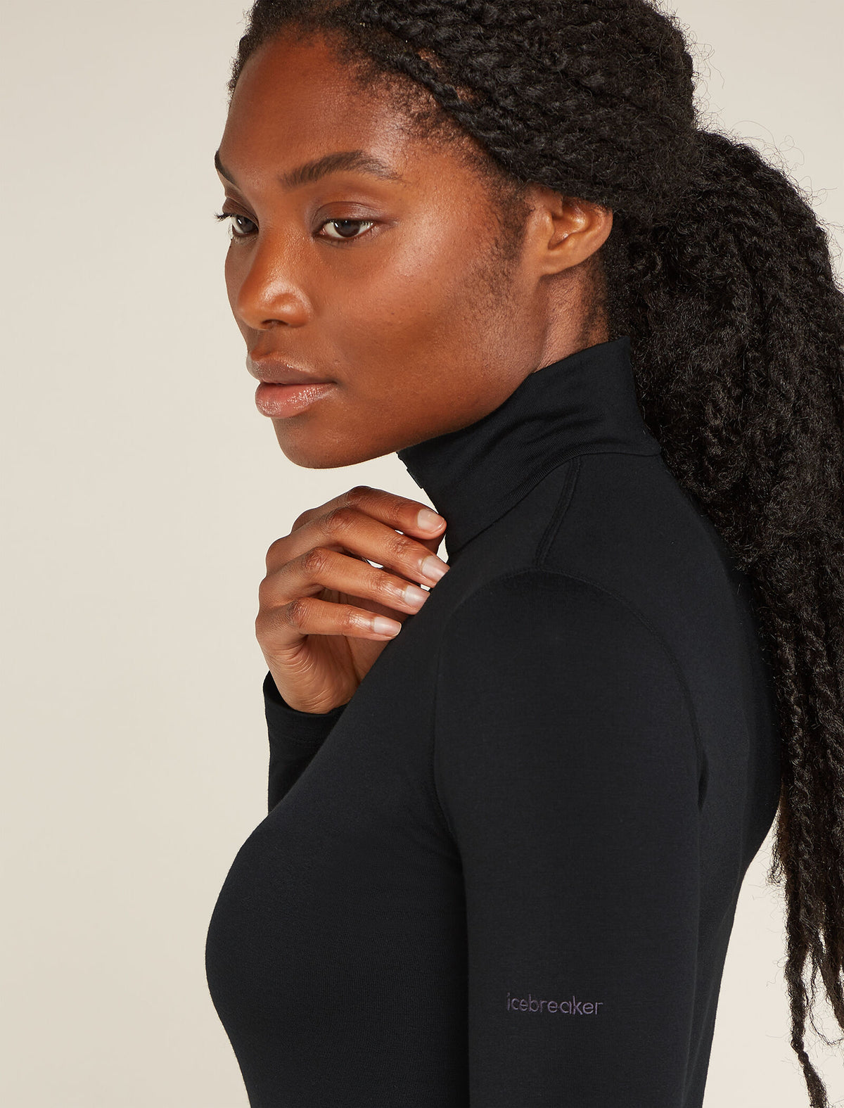 Women's Core Half Zip Thermal Top Black - 5