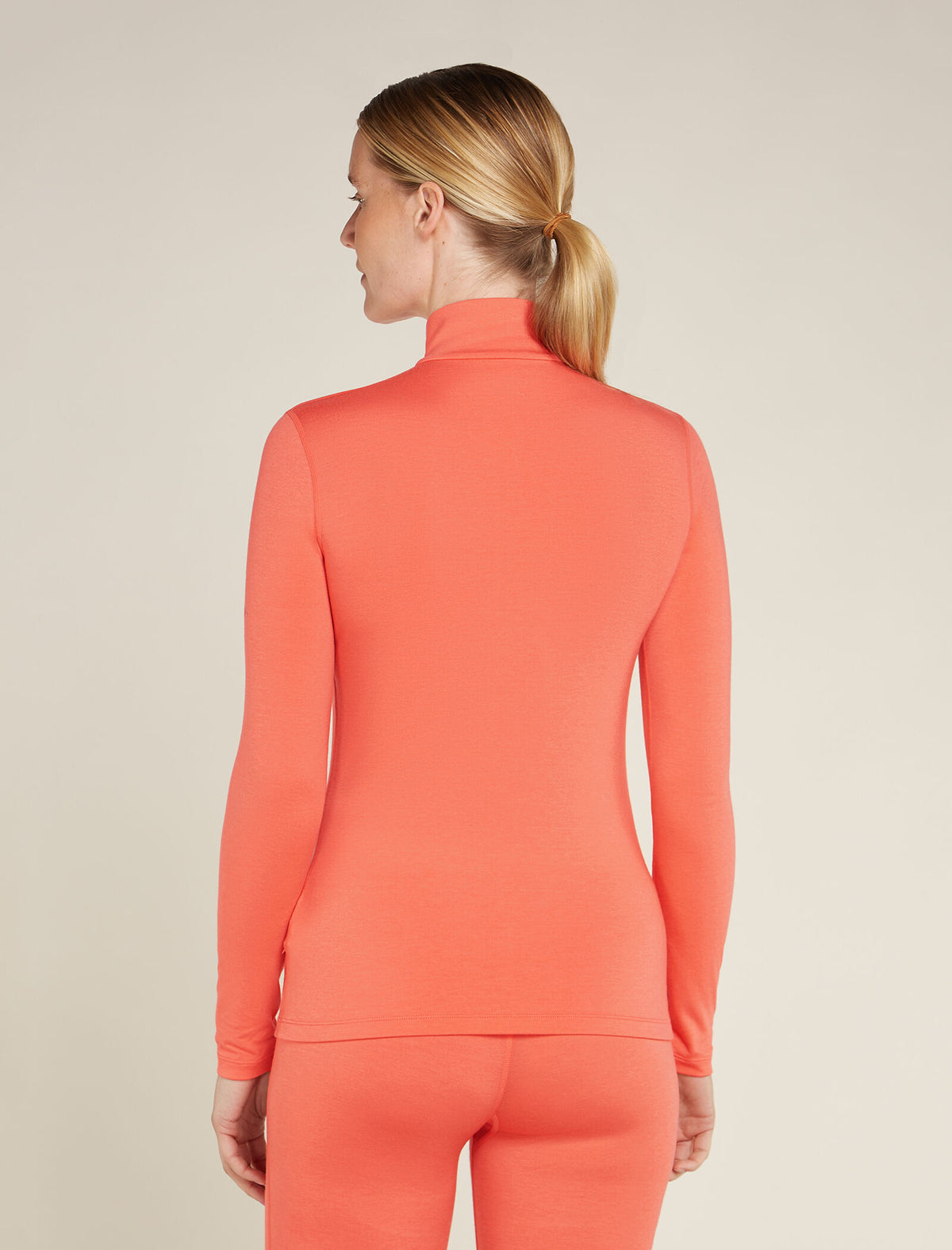 Haut isotherme à manches longues et demi-glissière Core Heavyweight en mélange de mérinos Women's  - 2
