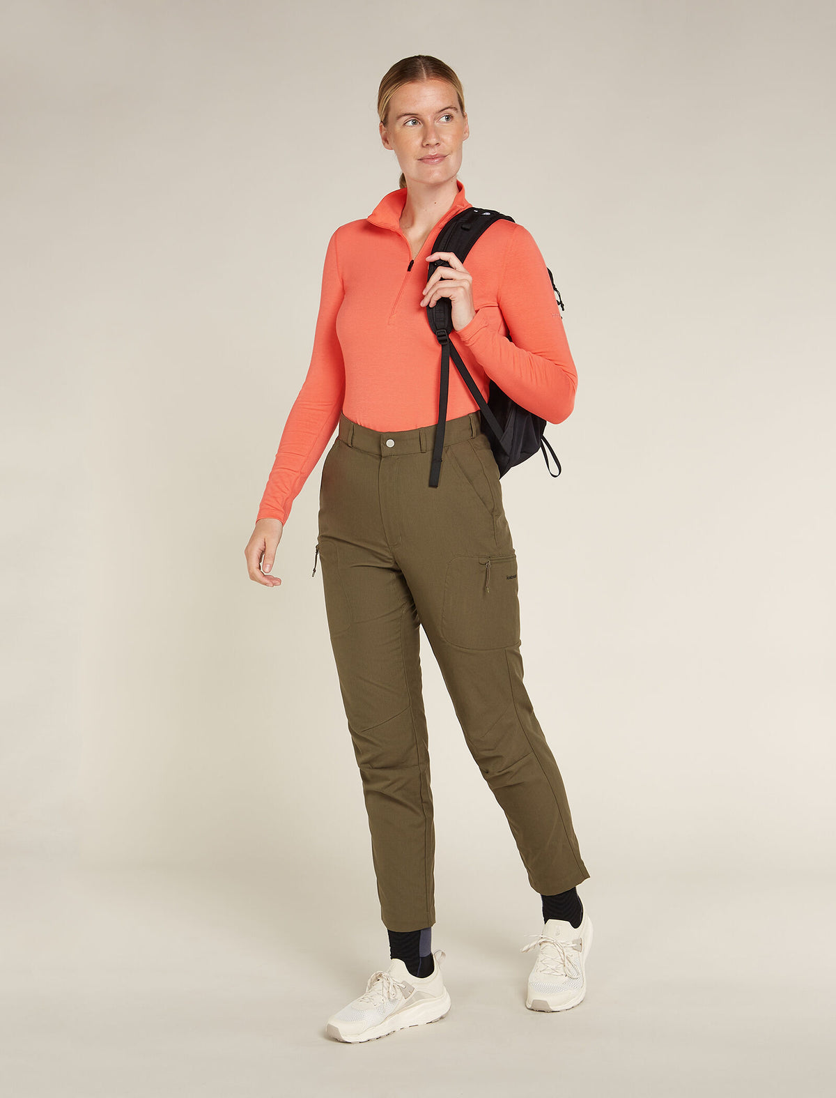 Haut isotherme à manches longues et demi-glissière Core Heavyweight en mélange de mérinos Women's  - 4