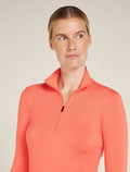 Haut isotherme à manches longues et demi-glissière Core Heavyweight en mélange de mérinos Women's  - 6