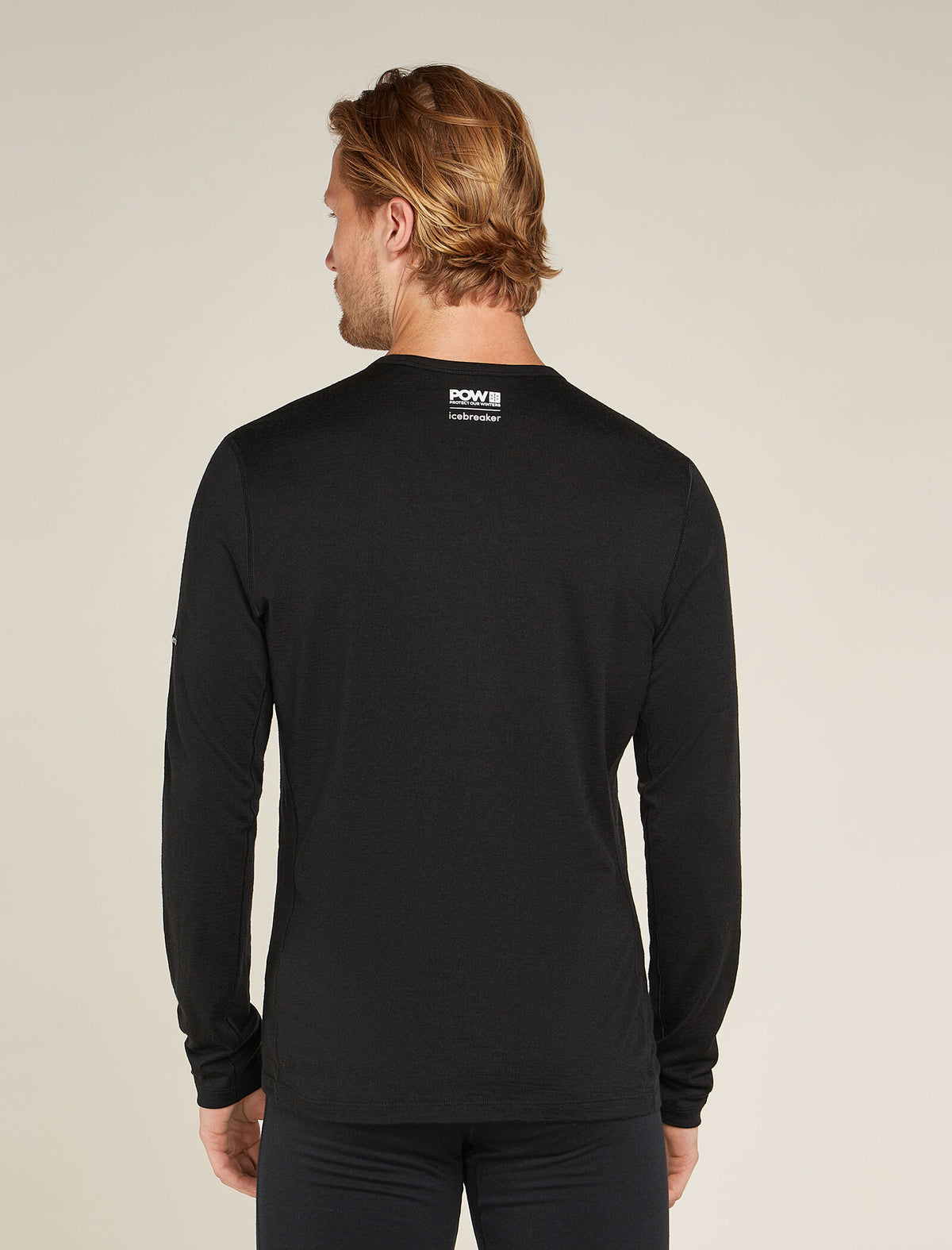Heren 200 Oasis thermische top Protect Our Winters met lange mouwen en ronde hals van merinowol  - 2