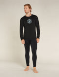 Heren 200 Oasis thermische top Protect Our Winters met lange mouwen en ronde hals van merinowol  - 3
