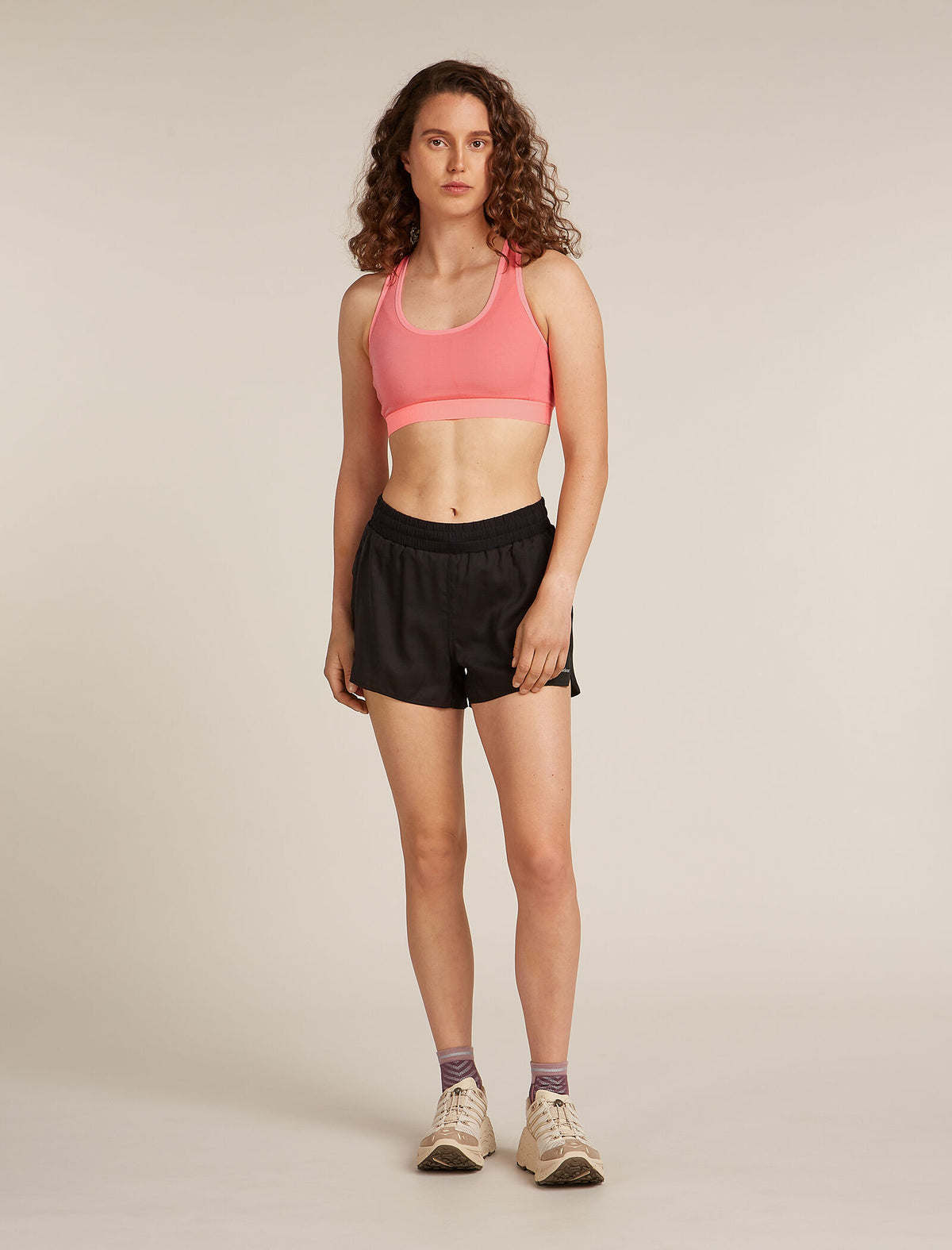 Women's 125 ZoneKnit Racerback Bra Acid pink - 3