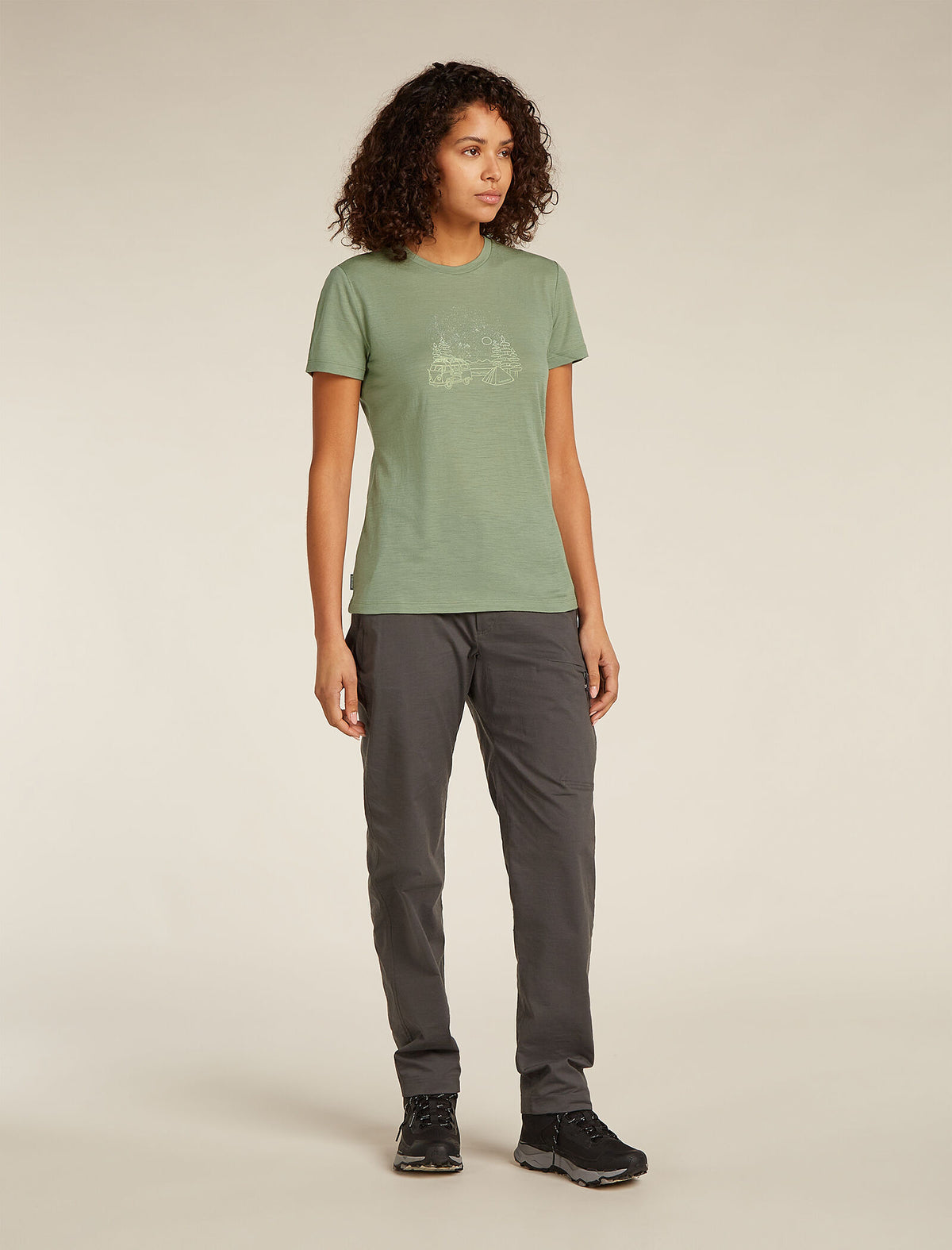 Dames 150 Tech Lite III T-shirt Van Camp van merinowol  - 3