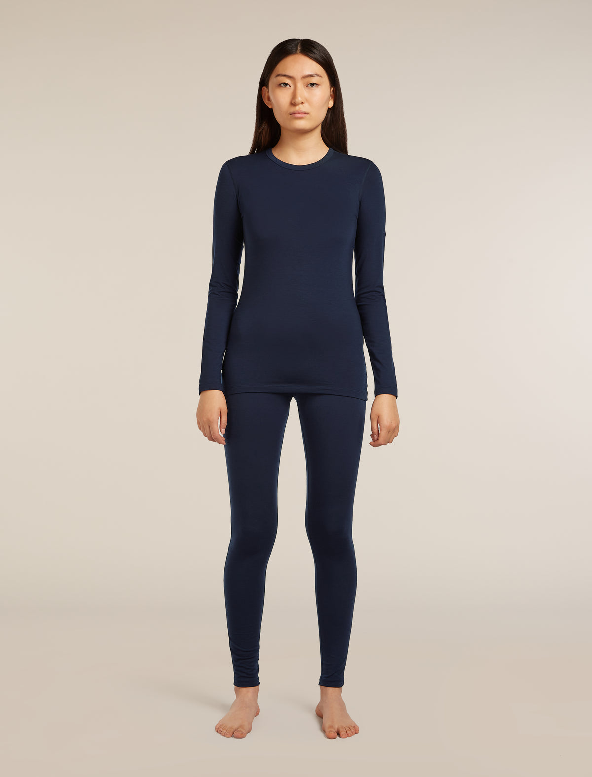 Women's Core Half Zip Thermal Top Midnight Navy - 3