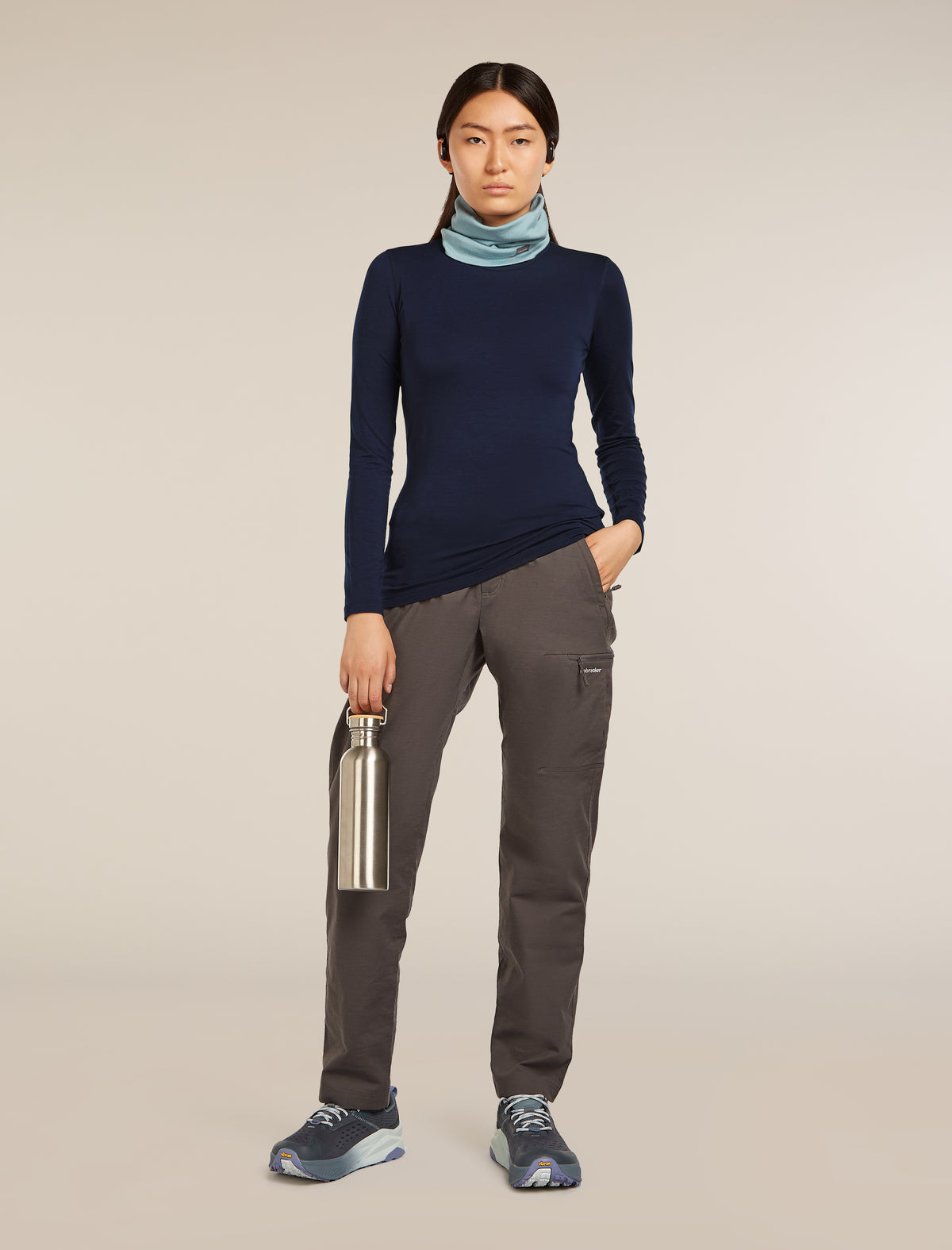 Women's Core Half Zip Thermal Top Midnight Navy - 4
