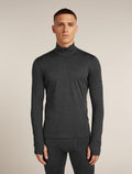 Men's 200 Ace Half Zip Thermal Top Jet hthr - 1