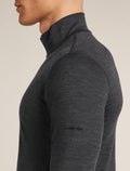 Men's 200 Ace Half Zip Thermal Top Jet hthr - 5