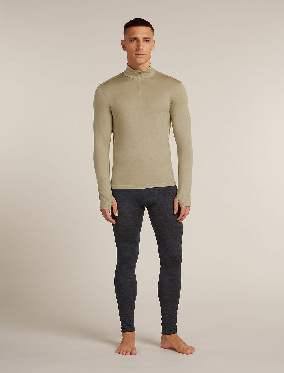 Men's 200 Ace Half Zip Thermal Top Flagstone - 3
