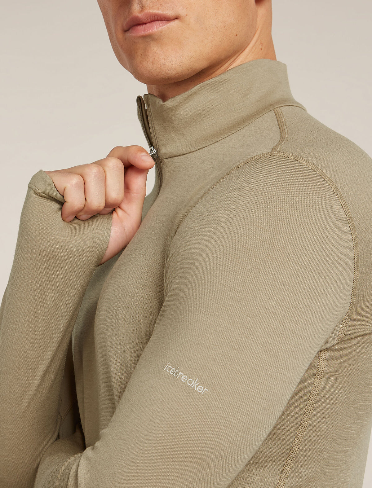 Men's 200 Ace Half Zip Thermal Top Flagstone - 6